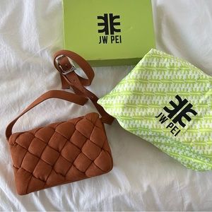 BRAND NWT JW Pei Maze Suede Brown Purse